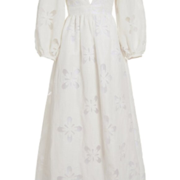 Dana White Floral Markarian Dress - Picture 2 of 6